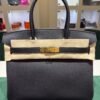 Hermès Birkin 30 retourne veau togo colore Noir ( nero ) stampa G NUOVA 2026 hardware dorato full set con scontrino ufficiale Hermès pellicole