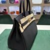 Hermès Birkin 30 retourne veau togo colore Noir ( nero ) stampa G NUOVA 2026 hardware dorato full set con scontrino ufficiale Hermès pellicole