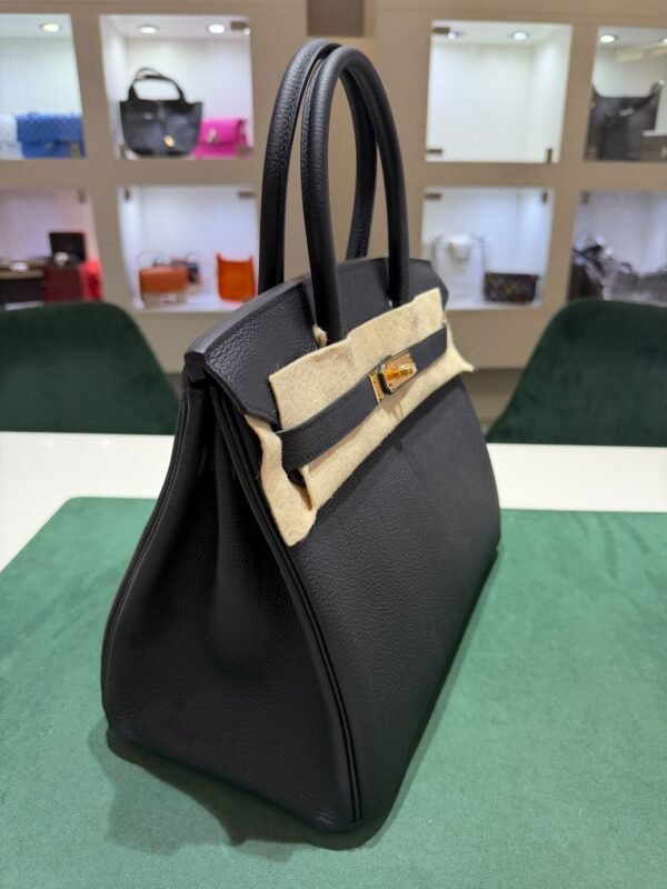 Hermès Birkin 30 retourne veau togo colore Noir ( nero ) stampa G NUOVA 2026 hardware dorato full set con scontrino ufficiale Hermès pellicole