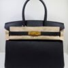Hermès Birkin 30 retourne veau togo colore Noir ( nero ) stampa G NUOVA 2026 hardware dorato full set con scontrino ufficiale Hermès pellicole
