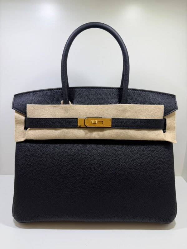 Hermès Birkin 30 retourne veau togo colore Noir ( nero ) stampa G NUOVA 2026 hardware dorato full set con scontrino ufficiale Hermès pellicole