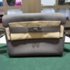 Hermès Kelly Messenger PM in Veau Togo Gris Étain NUOVA 2026 hardware palladio full set con scontrino ufficiale Hermès