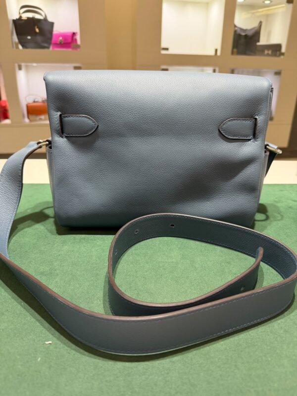 Hermès Kelly Messenger PM in Veau Evercolor colore Chamito NUOVA 2026 hardware palladio full set con scontrino ufficiale Hermès