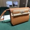 Hermès Kelly Dépêches 25 in Veau Togo colore Gold NUOVA 2026 hardware palladio full set con scontrino ufficiale Hermès