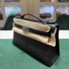 Hermès Mini Kelly II in Veau Swift colore Noir NUOVA 2026 seriale G hardware palladio full set con fattura ufficiale Hermès.