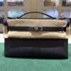 Hermès Mini Kelly II in Veau Swift colore Noir NUOVA 2026 seriale G hardware palladio full set con fattura ufficiale Hermès.