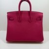 Hermès Birkin 25 retourne veau togo colore Rose mexico ( fuxia ) stampa G NUOVA Settembre 2026 hardware palladio