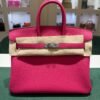 Hermès Birkin 25 retourne veau togo colore Rose mexico ( fuxia ) stampa G NUOVA Settembre 2026 hardware palladio