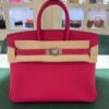 Hermès Birkin 25 retourne veau togo colore Rose mexico ( fuxia ) stampa G NUOVA Settembre 2026 hardware palladio