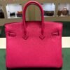 Hermès Birkin 25 retourne veau togo colore Rose mexico ( fuxia ) stampa G NUOVA Settembre 2026 hardware palladio
