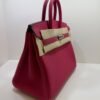 Hermès Birkin 25 retourne veau togo colore Rose mexico ( fuxia ) stampa G NUOVA Settembre 2026 hardware palladio