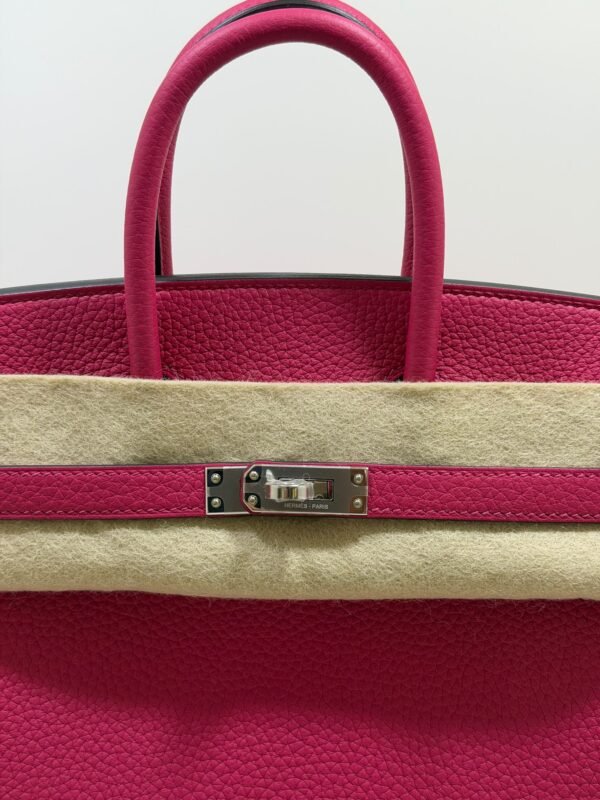 Hermès Birkin 25 retourne veau togo colore Rose mexico ( fuxia ) stampa G NUOVA Settembre 2026 hardware palladio