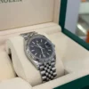 Rolex Datejust 36mm nero del 2024 jubilee full set top condition con documenti e scatola