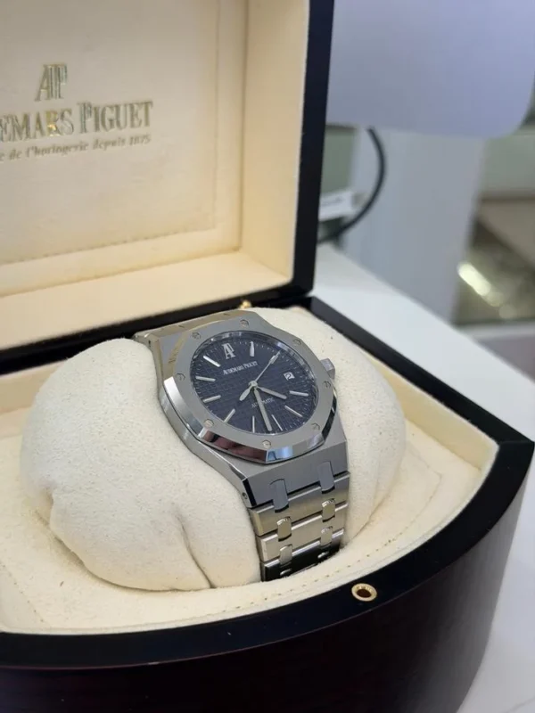 IMG_0017 Audemars Piguet Royal Oak 39mm blu solo tempo full set del 2008 excellent condition con documento scatola