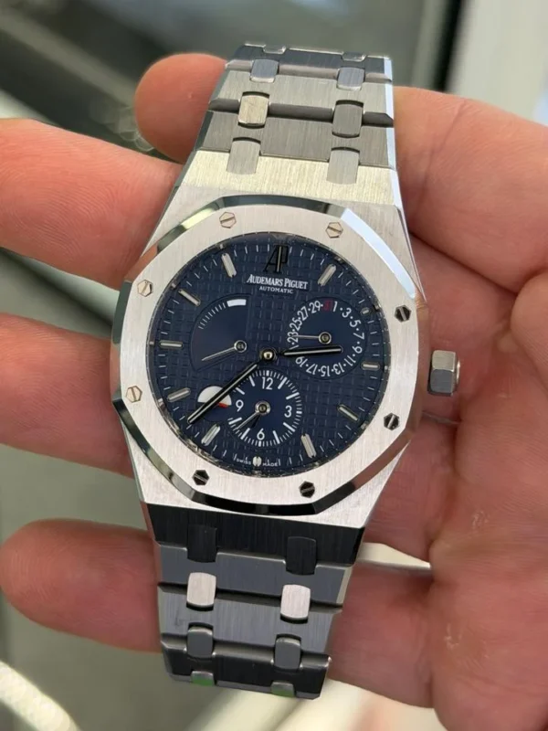 Audemars Piguet Royal Oak 39mm dual time BLU del 2011 full set excellent condition con documenti e scatola