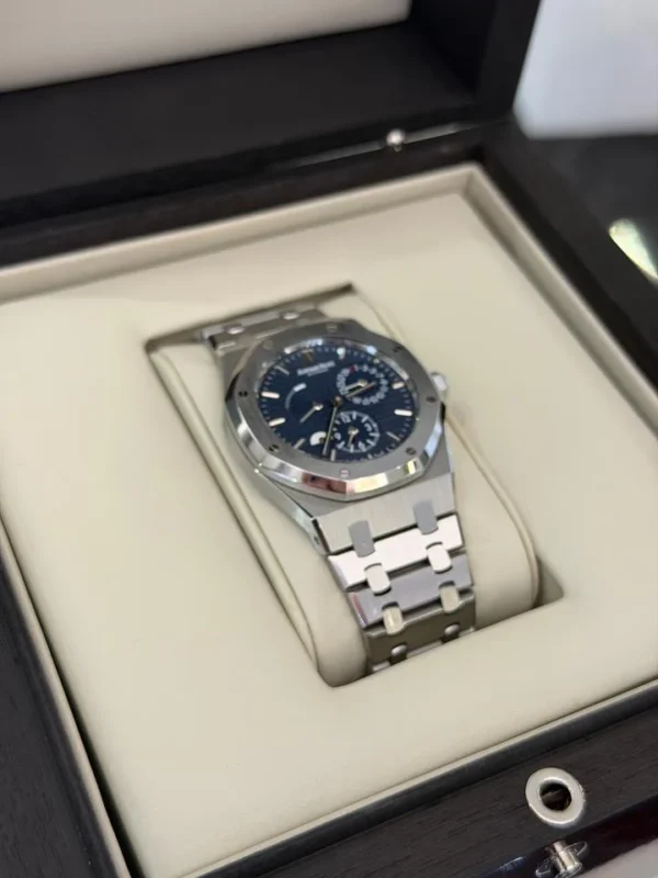 Audemars Piguet Royal Oak 39mm dual time BLU del 2011 full set excellent condition con documenti e scatola