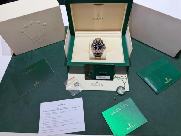 IMG_0024 Rolex GMT-Master II del 2021 Italia Rootbeer oro rosa Acciao excellent condition full set