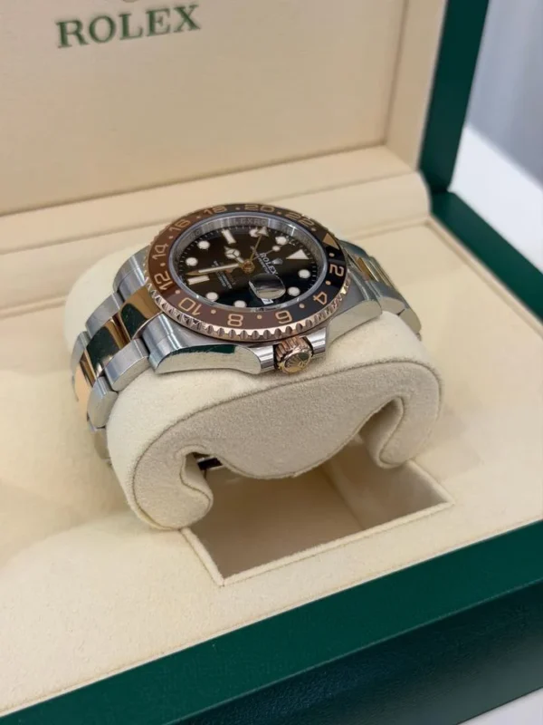 IMG_0027 Rolex GMT-Master II del 2021 Italia Rootbeer oro rosa Acciao excellent condition full set