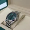 Rolex Datejust 41mm verde green menta Jubilee 2025 Italia full set con documenti top condition