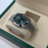 Rolex Datejust 41mm verde green menta Jubilee 2025 Italia full set con documenti top condition