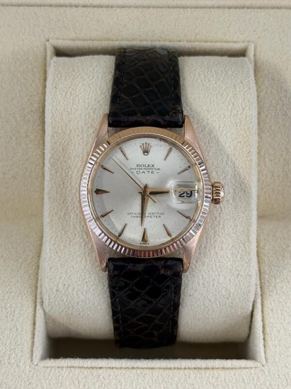 Rolex Oyster Perpetual 31mm in oro rosa 18kt del 1962 top condition con scatola Rolex
