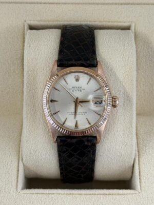 Rolex Oyster Perpetual 31mm in oro rosa 18kt del 1962 top condition con scatola Rolex