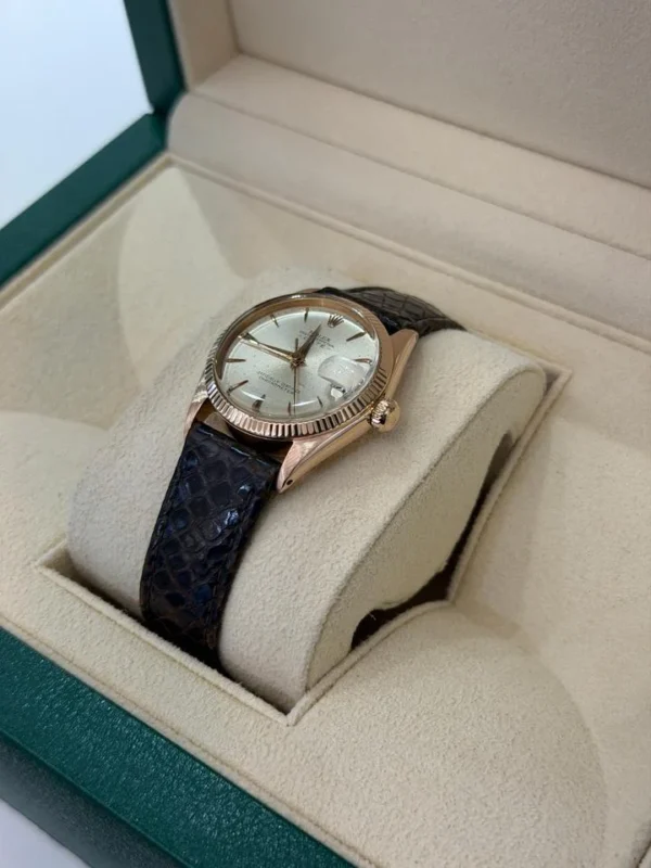 Rolex Oyster Perpetual 31mm in oro rosa 18kt del 1962 top condition con scatola Rolex