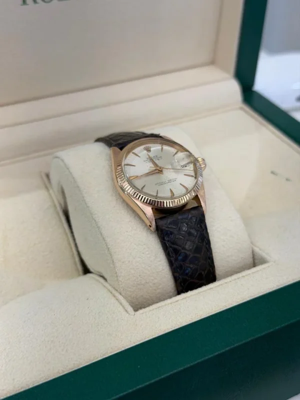 Rolex Oyster Perpetual 31mm in oro rosa 18kt del 1962 top condition con scatola Rolex