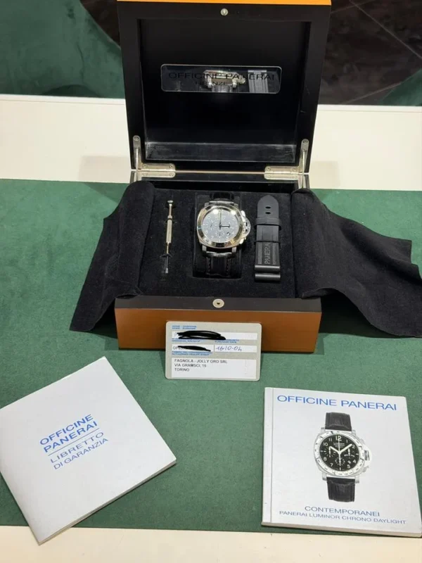 Panerai Luminor Chrono 44mm automatic del 2004 full set top condition con documenti e scatola