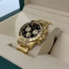 Rolex Daytona Black Diamond Dial Yellow Gold 18kt del 2025 Italia excellent condition full set