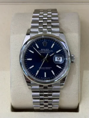 Rolex Datejust 36mm Blu NUOVO 2026 Italia Settembre jubilee mai indossato full set con documenti