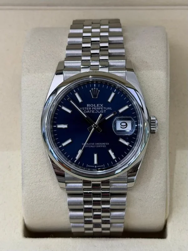 Rolex Datejust 36mm Blu NUOVO 2026 Italia Settembre jubilee mai indossato full set con documenti
