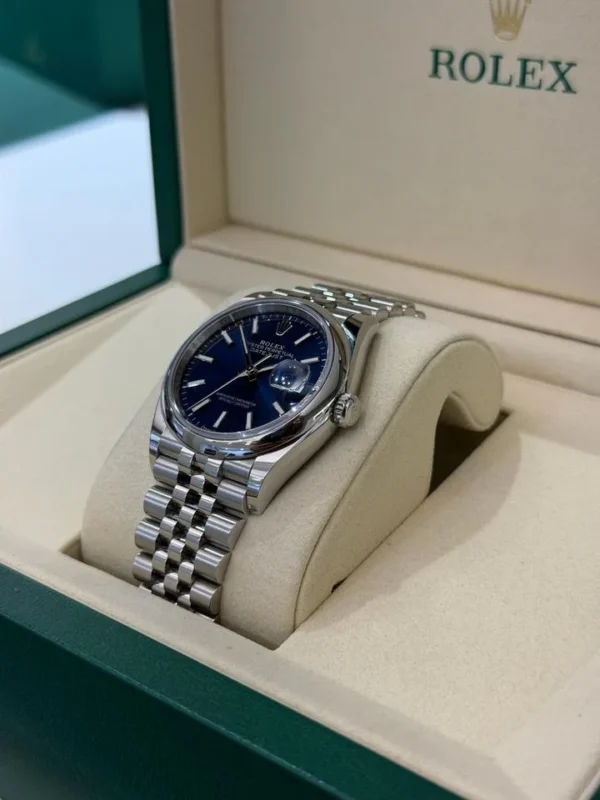 Rolex Datejust 36mm Blu NUOVO 2026 Italia Settembre jubilee mai indossato full set con documenti
