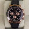 Rolex Daytona oro rosa del 2017 quadrante nero 2 cinturini full set top condition con documenti