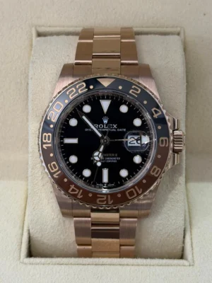 IMG_4216 Rolex GMT-Master II come NUOVO mai indossato del 2024 Italia Rootbeer oro rosa full set