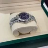 Rolex Datejust 31 NUOVO 2026 Italia quadrante viola aubergine in diamanti ore 6 Jubilee full set