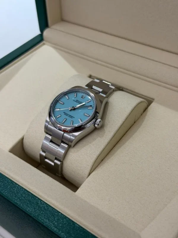 Rolex Oyster Perpetual 31mm TIFFANY NUOVO 2026 Ottobre Italia full set con documenti e scatola