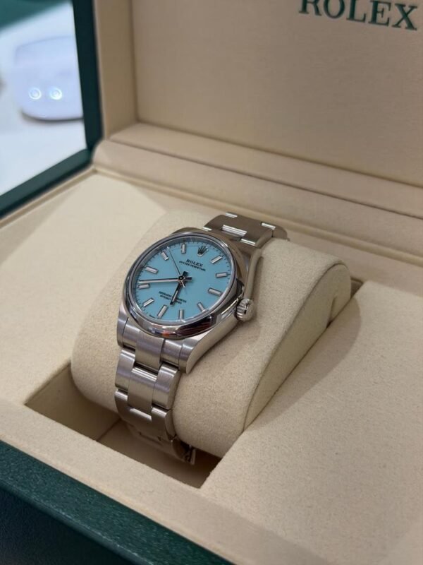 IMG_5215 Rolex Oyster Perpetual 31mm TIFFANY NUOVO 2026 Ottobre Italia full set con documenti e scatola