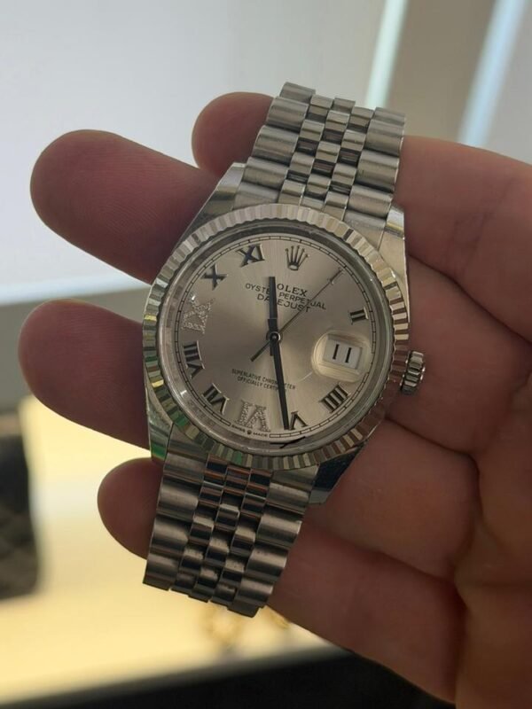 Rolex Datejust quadrante in diamanti ore 6 e 9 del 2022 full set top condition con documenti