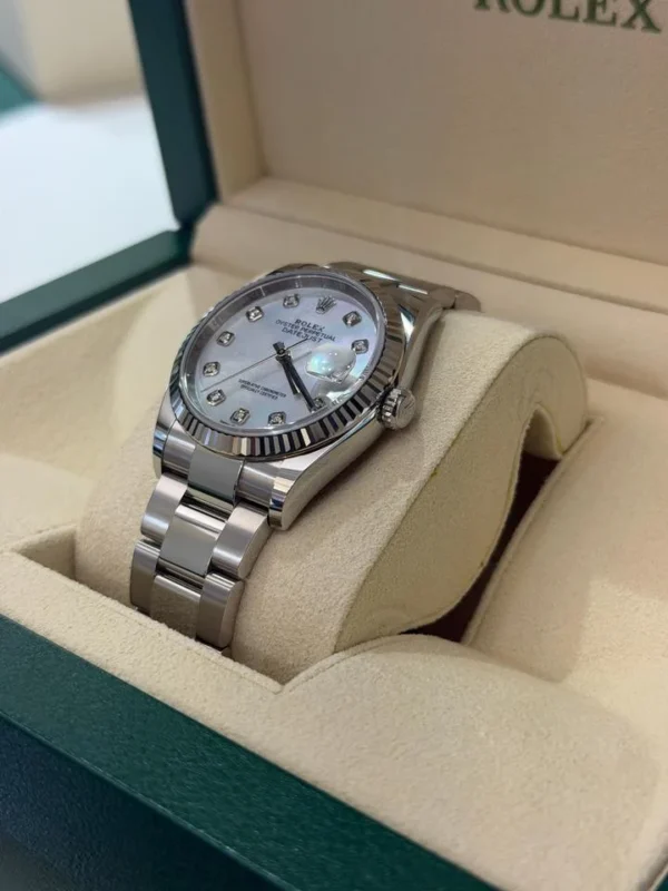 Rolex Datejust 36mm mop dial madreperla in diamanti NUOVO 2021 oyster Italia full set documenti
