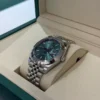 Rolex Datejust 41mm verde green menta Jubilee NUOVO 2026 Italia full set con documenti scatola