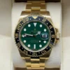 Rolex GMT-Master II GREEN dial del 2011 Italia oro giallo mai lucidato full set excellent condit