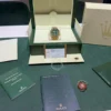 Rolex GMT-Master II GREEN dial del 2011 Italia oro giallo mai lucidato full set excellent condit
