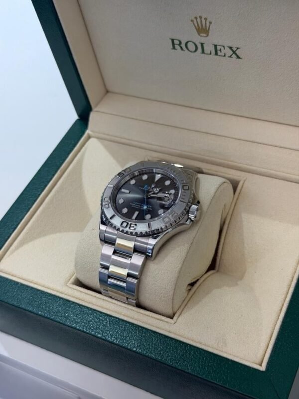 Rolex Yacht-Master quadrante rhodium del 2022 Italiano in platino full set excellent condition