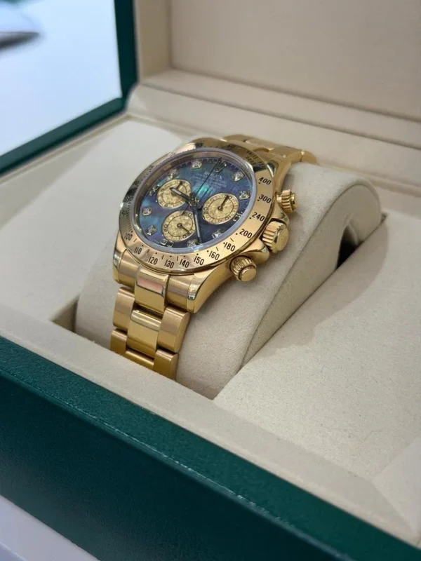 Rolex Daytona CRYSTAL dial diamond mother of pearl 2001 full set excellent condition documenti