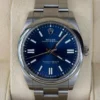 Rolex Oyster Perpetual 41mm Blu del 2024 Italia excellent condition con documenti e scatola