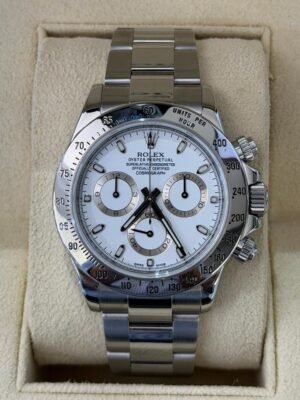 Rolex Daytona bianco white CHROMALIGHT APH del 2016 full set excellent condition con documenti