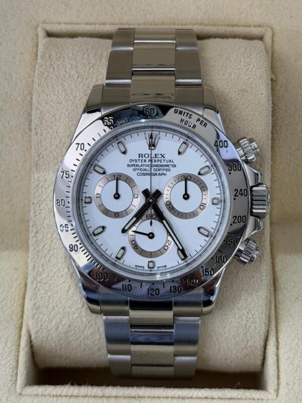Rolex Daytona bianco white CHROMALIGHT APH del 2016 full set excellent condition con documenti
