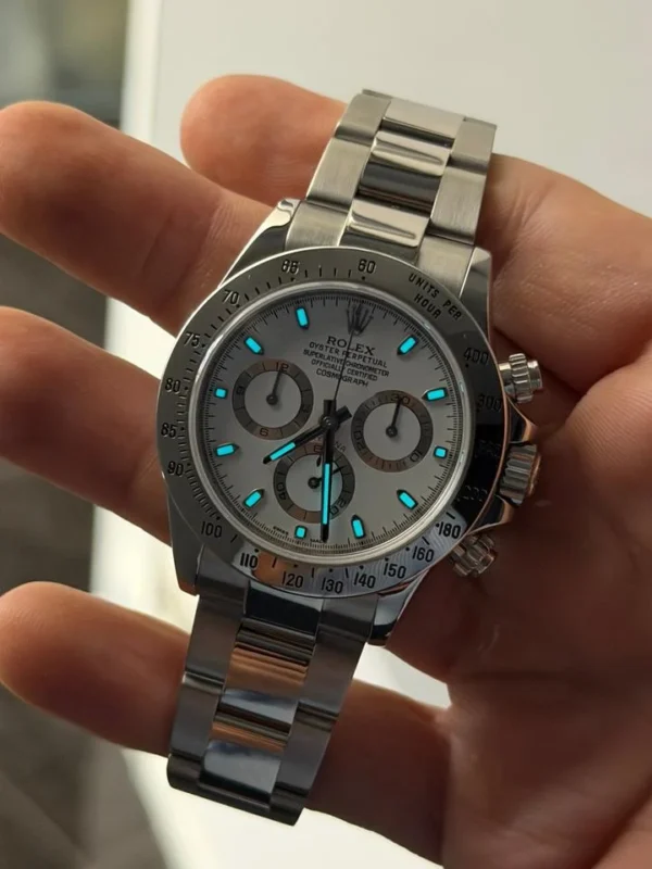 Rolex Daytona bianco white CHROMALIGHT APH del 2016 full set excellent condition con documenti