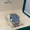 Rolex Milgauss BLU vetro verde del 2020 italiano card nuova excellent condition full set
